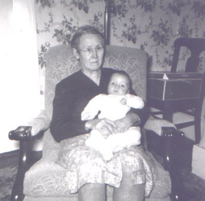 Grandmother and baby?